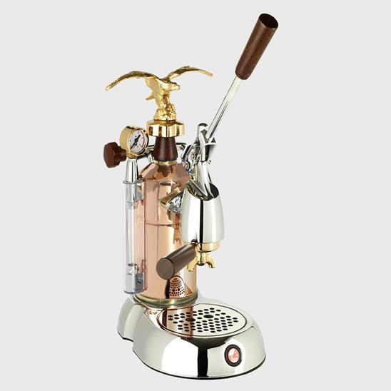 La Pavoni Grande Bellezza Manual Espresso Machine - Chrome & Copper- LGB-16