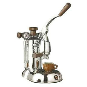 La Pavoni Stradivari Manual Espresso Machine - Wood & Chrome - PSW-16